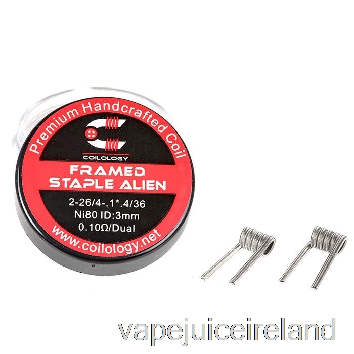 Vape Pod Kits Coilology Performance Prebuilt Coils Framed Alien Staple - 0.1ohm Ni80